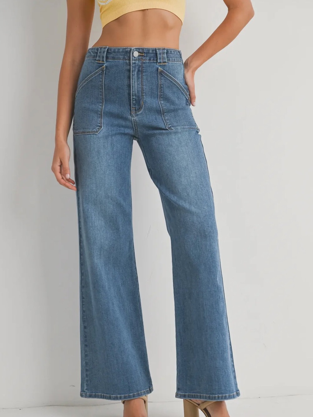 NWT JBD Patch Pocket Wide Leg Flare, Size 30